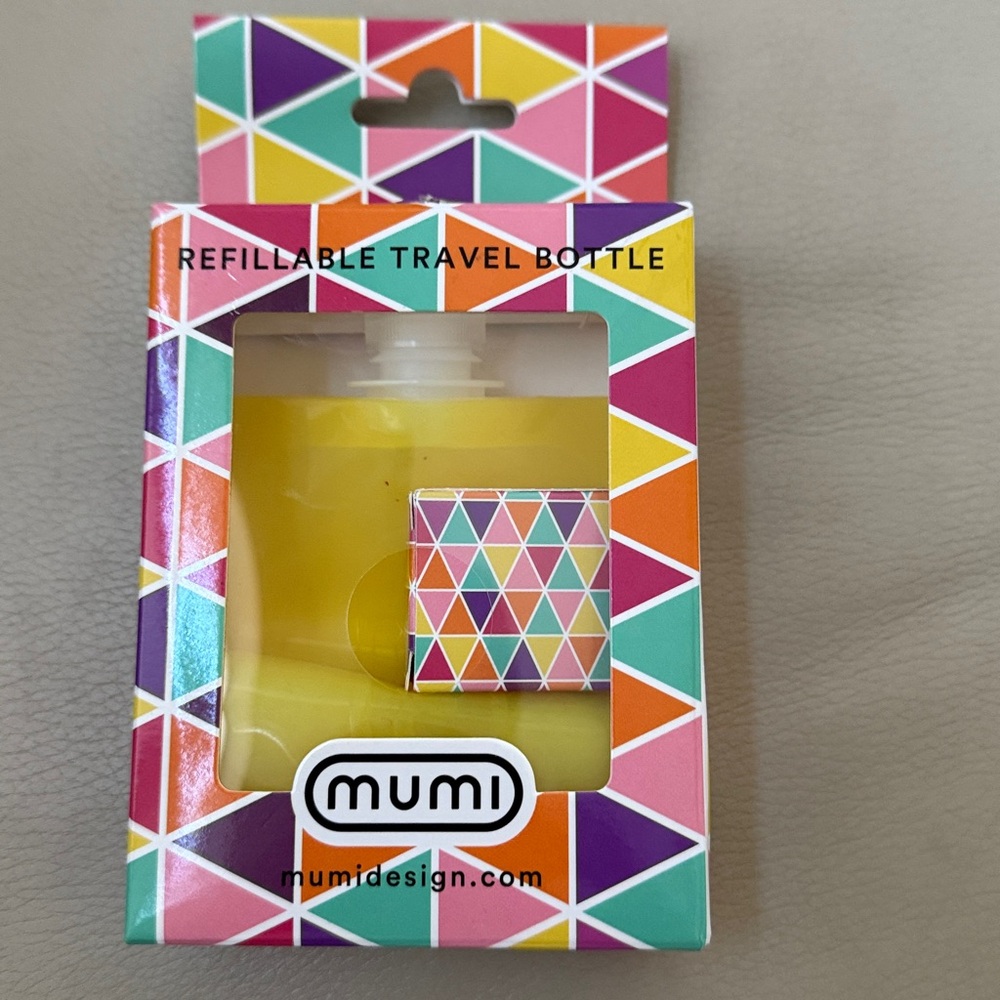 Mumi Refillable Travel Bottle- Yellow